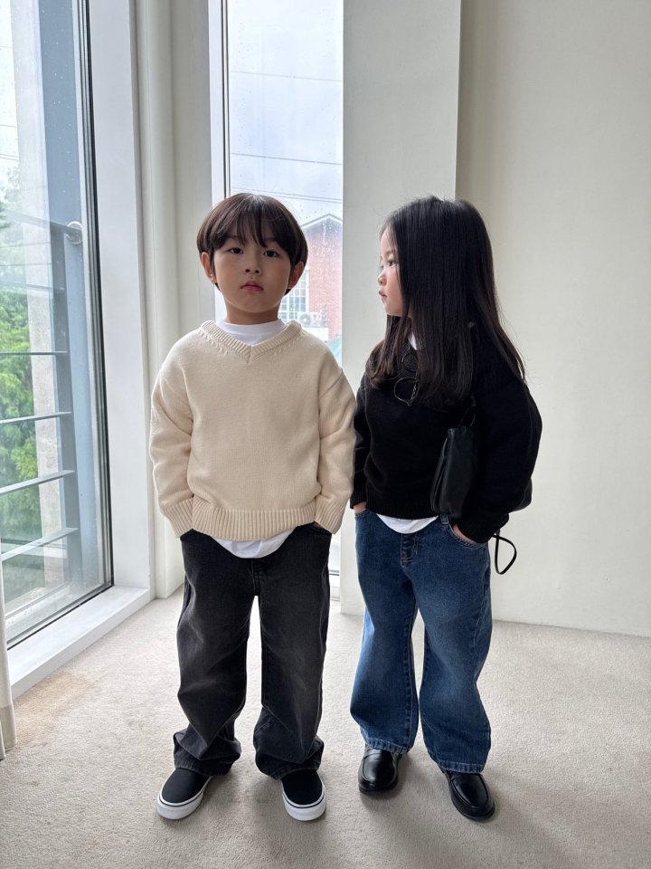Our - Korean Children Fashion - #fashionkids - Low-Wide Denim Pants - 5