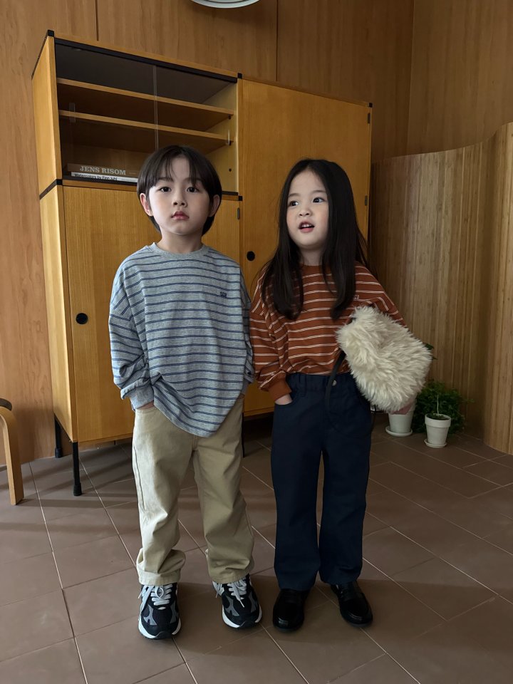 Our - Korean Children Fashion - #kidsshorts - Polestriped Tee - 7