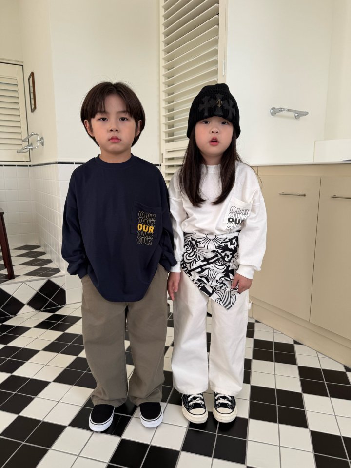 Our - Korean Children Fashion - #kidsshorts - Pocket Logo Tee - 7