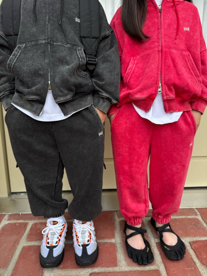 Our - Korean Children Fashion - #fashionkids - Stonewashed Joggers - 4