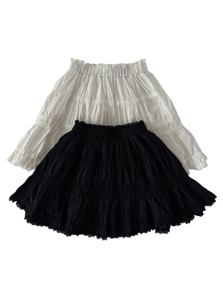 Our - Korean Children Fashion - #kidsshorts - Garden Lace Skirt
