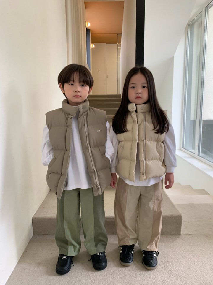 Our - Korean Children Fashion - #kidsshorts - Line Block Pants - 10