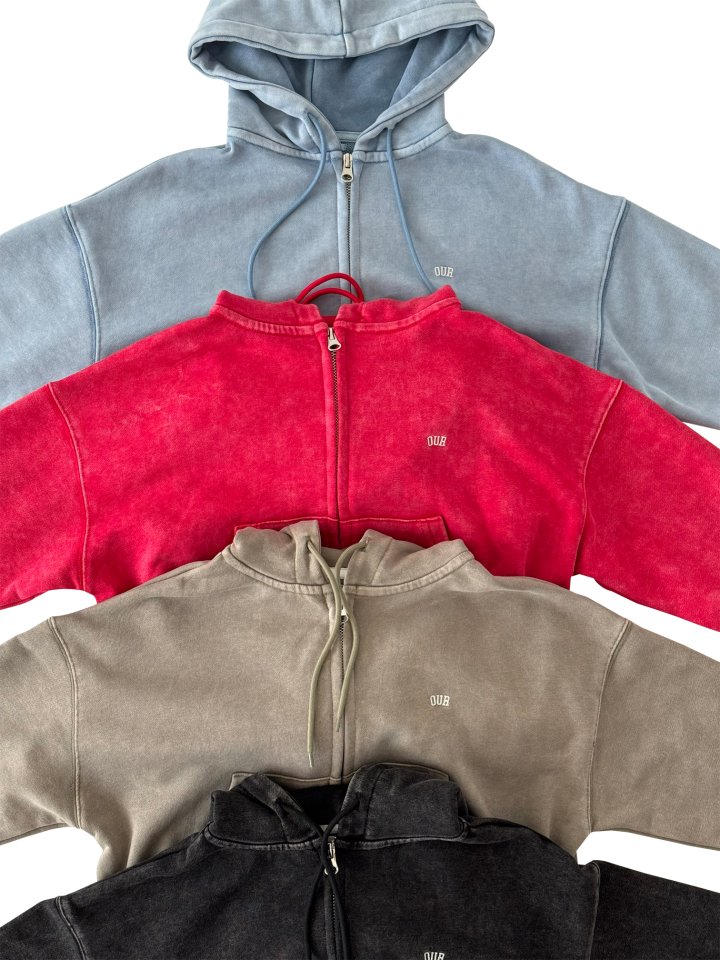 Our - Korean Children Fashion - #kidsstore - Stonewashed Hoodie - 3