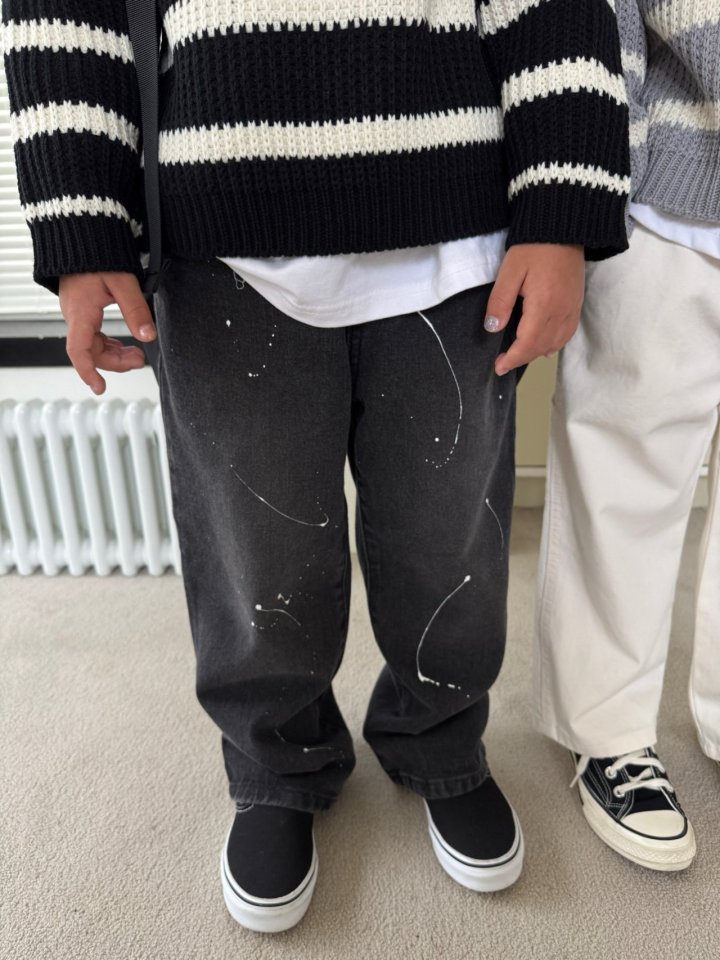 Our - Korean Children Fashion - #kidzfashiontrend - Repainted Denim Pants - 7