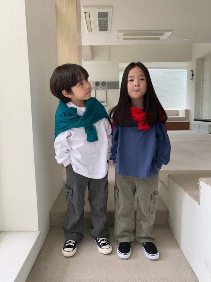 Our - Korean Children Fashion - #kidzfashiontrend - Liner Dye Cargo Pants - 5
