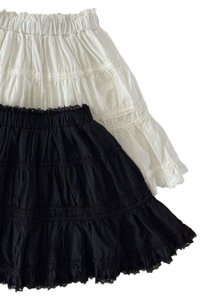 Our - Korean Children Fashion - #kidzfashiontrend - Garden Lace Skirt - 3