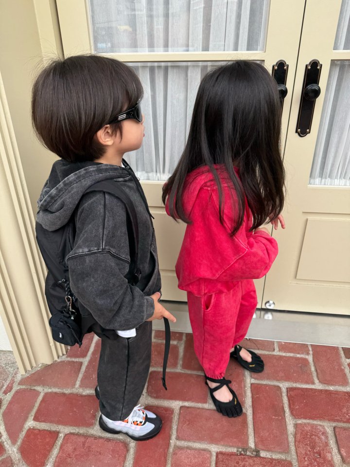 Our - Korean Children Fashion - #littlefashionista - Stonewashed Joggers - 8