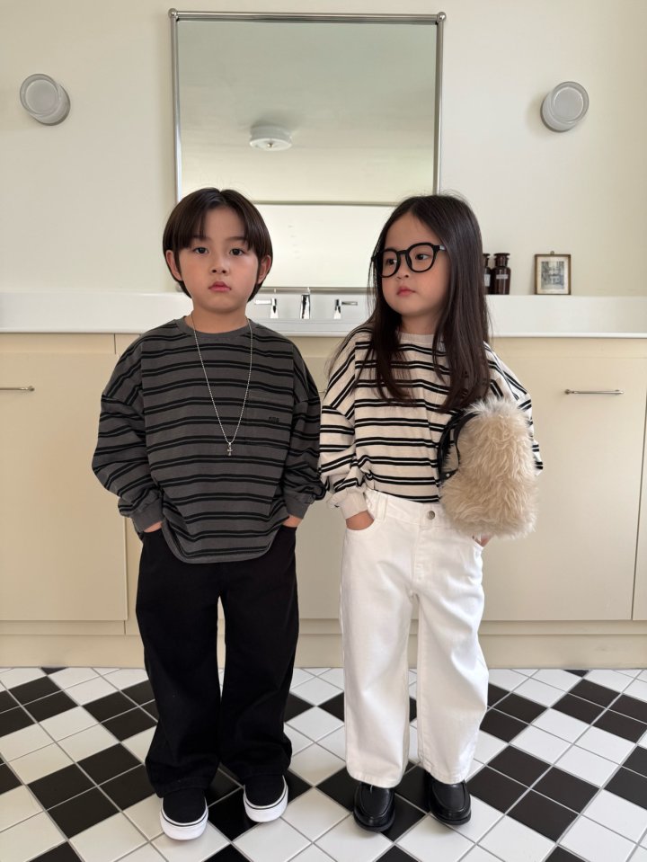 Our - Korean Children Fashion - #Kfashion4kids - Pigmented Stripe Tee - 4
