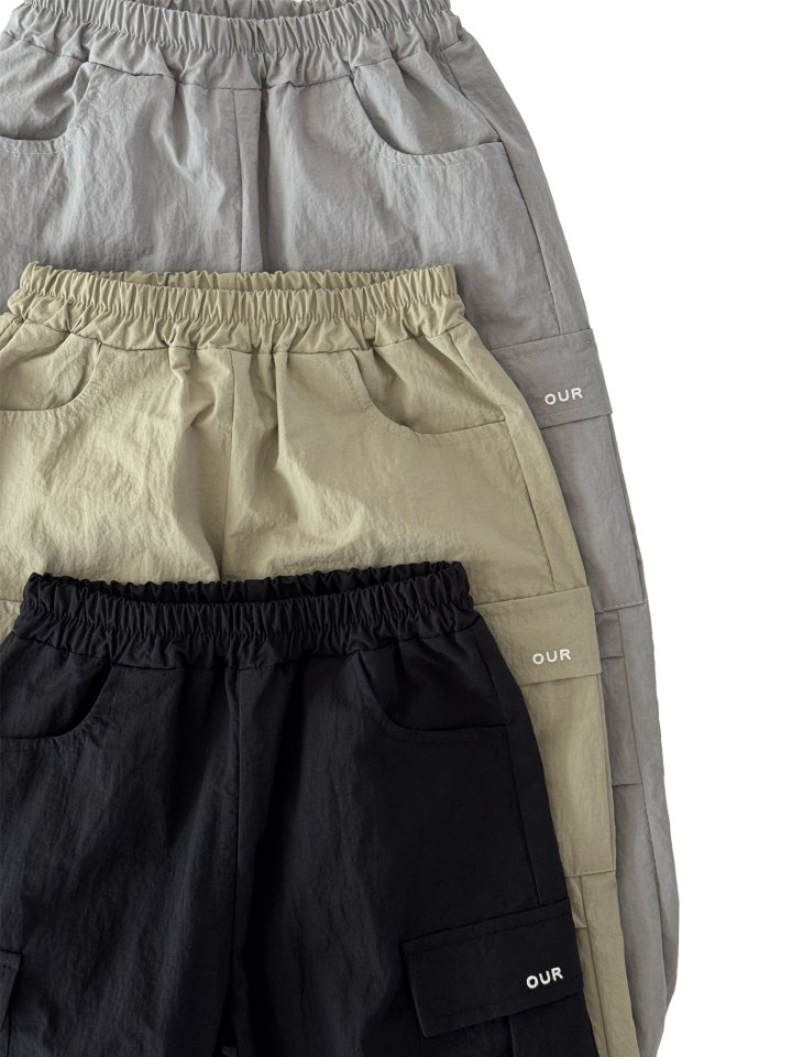 Our - Korean Children Fashion - #magicofchildhood - Windbreaker Pintuck Cargo Pants - 3