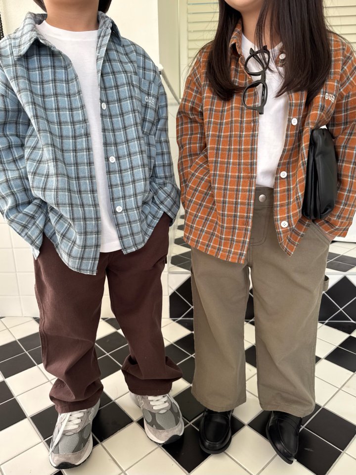 Our - Korean Children Fashion - #minifashionista - Autumn Checked Shirt - 9