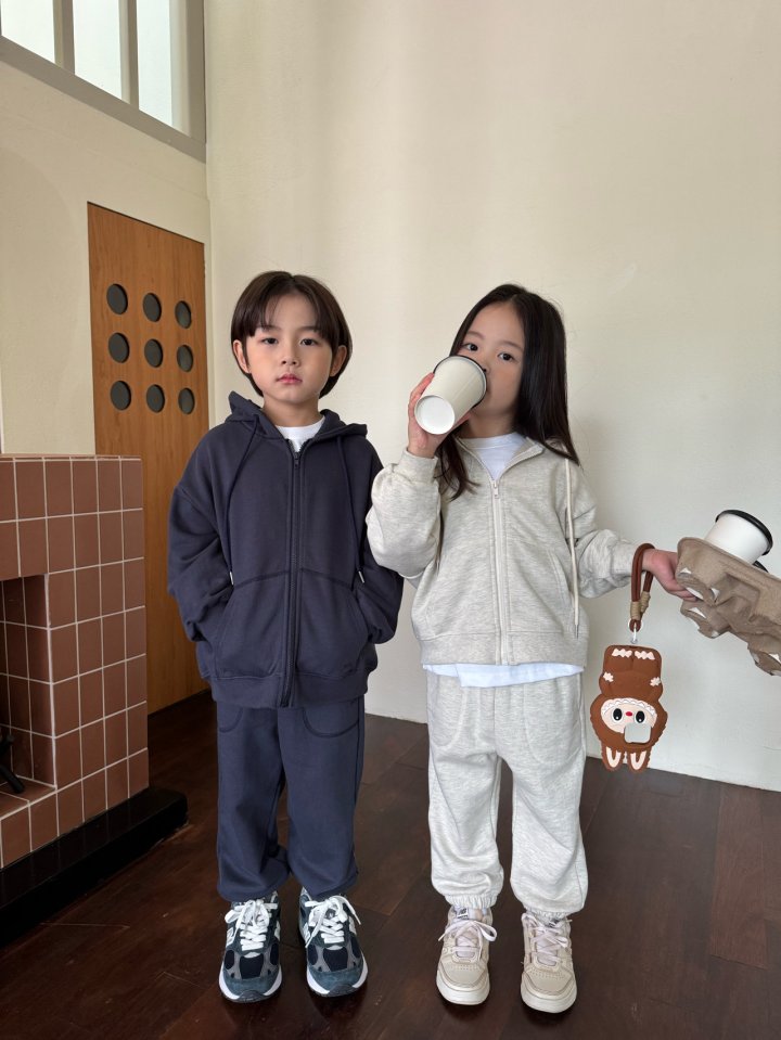 Our - Korean Children Fashion - #prettylittlegirls - Press Hoodie Set (Junior) - 11