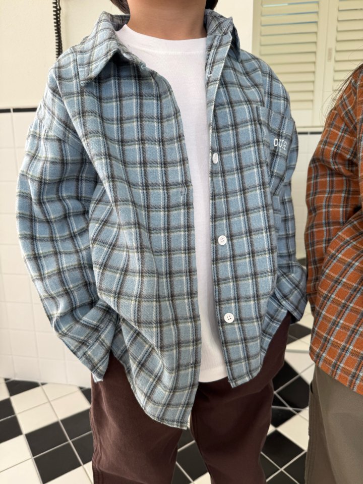 Our - Korean Children Fashion - #prettylittlegirls - Autumn Checked Shirt - 10