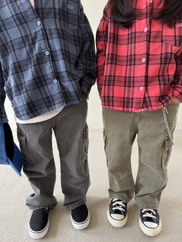 Our - Korean Children Fashion - #stylishchildhood - Dyeed Checked Shirt - 7