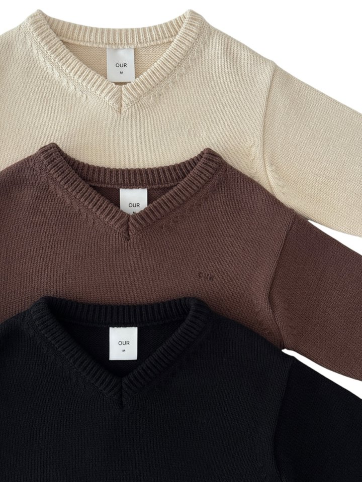 Our - Korean Children Fashion - #stylishchildhood - Oliver V-Neck Knit - 3