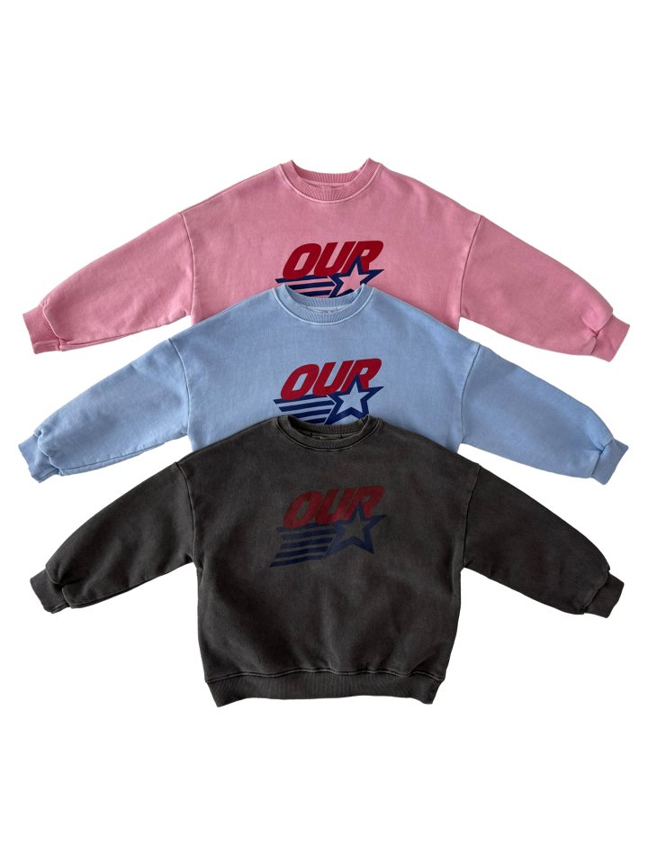 Our - Korean Children Fashion - #stylishchildhood - Star Dye Sweatshirt