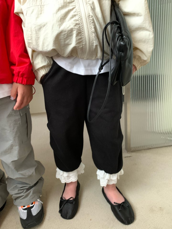 Our - Korean Children Fashion - #todddlerfashion - Lace Jogger Pants - 7