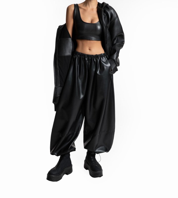 Paper Moon - Korean Women Fashion - #momslook - Vegan Volume Jogger Pants