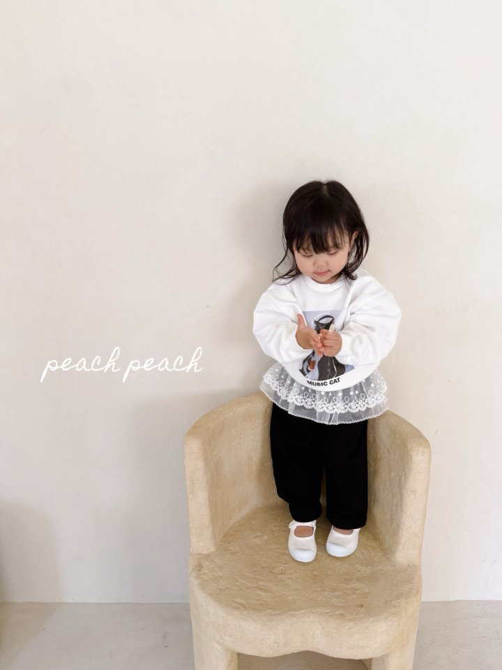 Peach Peach - Korean Children Fashion - #childofig - French Cat Sweatshirt - 5