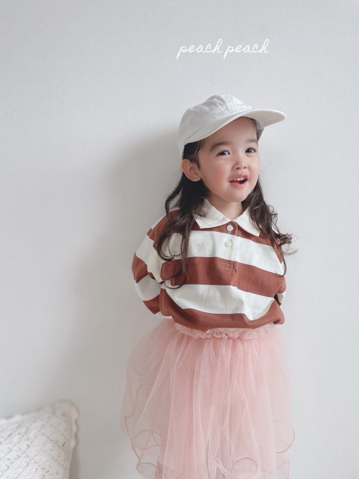Peach Peach - Korean Children Fashion - #prettylittlegirls - Toasted Strawberry Tee - 4