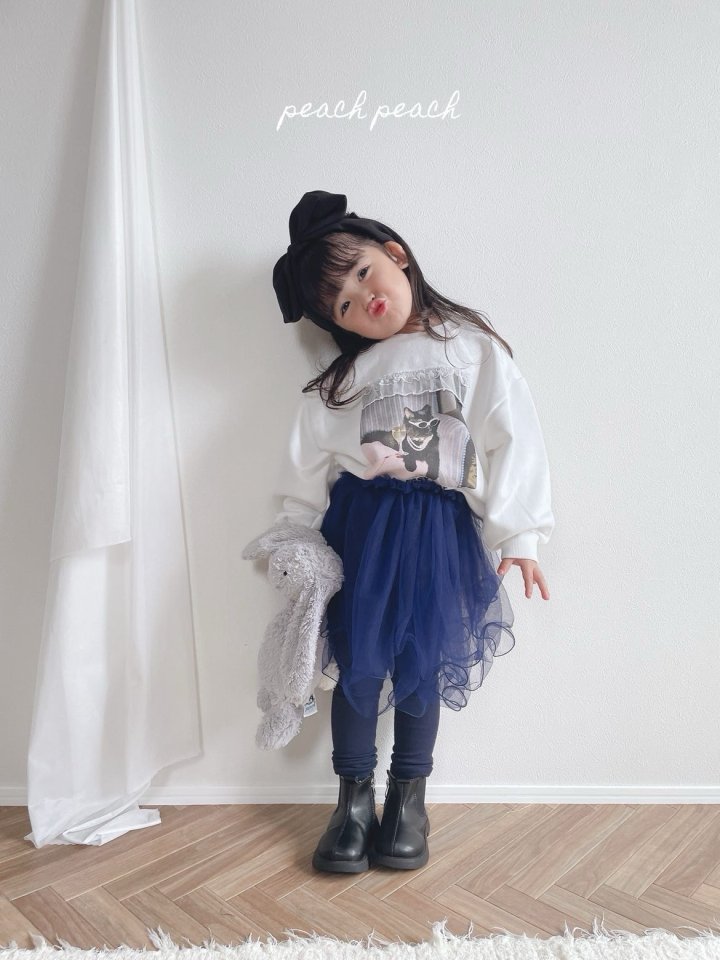 Peach Peach - Korean Children Fashion - #childofig - Classy Cat Sweatshirt - 12