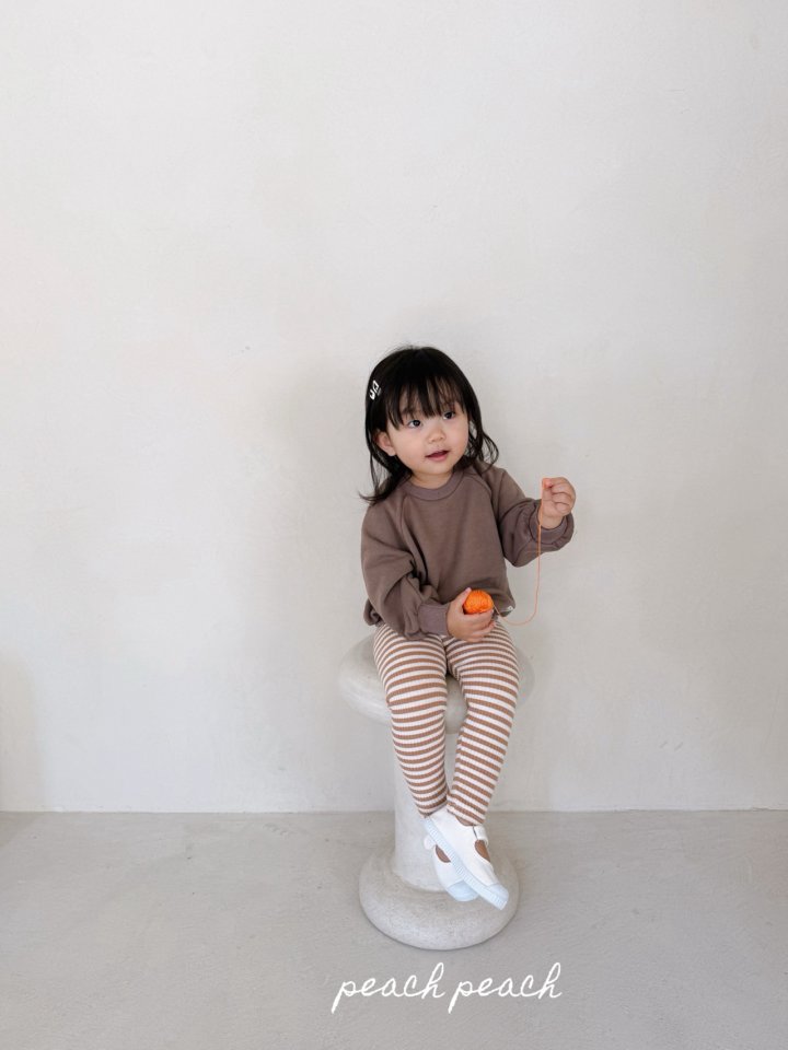 Peach Peach - Korean Children Fashion - #childofig - Mono Sweatshirt - 6