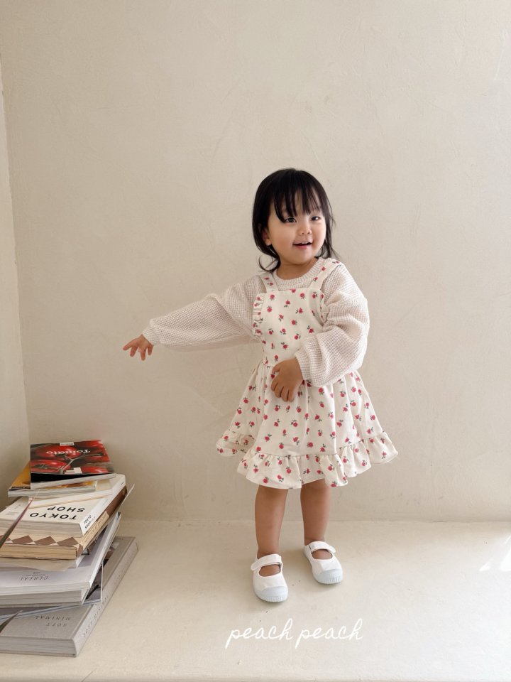 Peach Peach - Korean Children Fashion - #childrensboutique - Rosy One-piece - 11