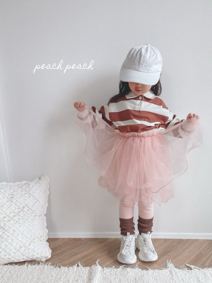 Peach Peach - Korean Children Fashion - #childrensboutique - Toasted Strawberry Tee - 6