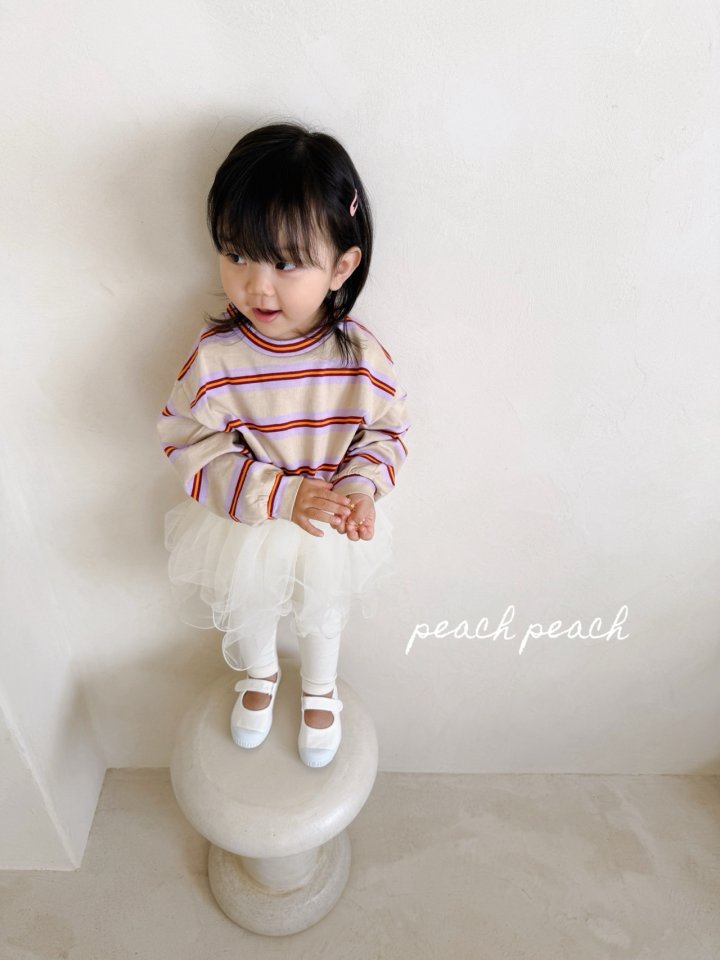 Peach Peach - Korean Children Fashion - #discoveringself - Macaron Tee