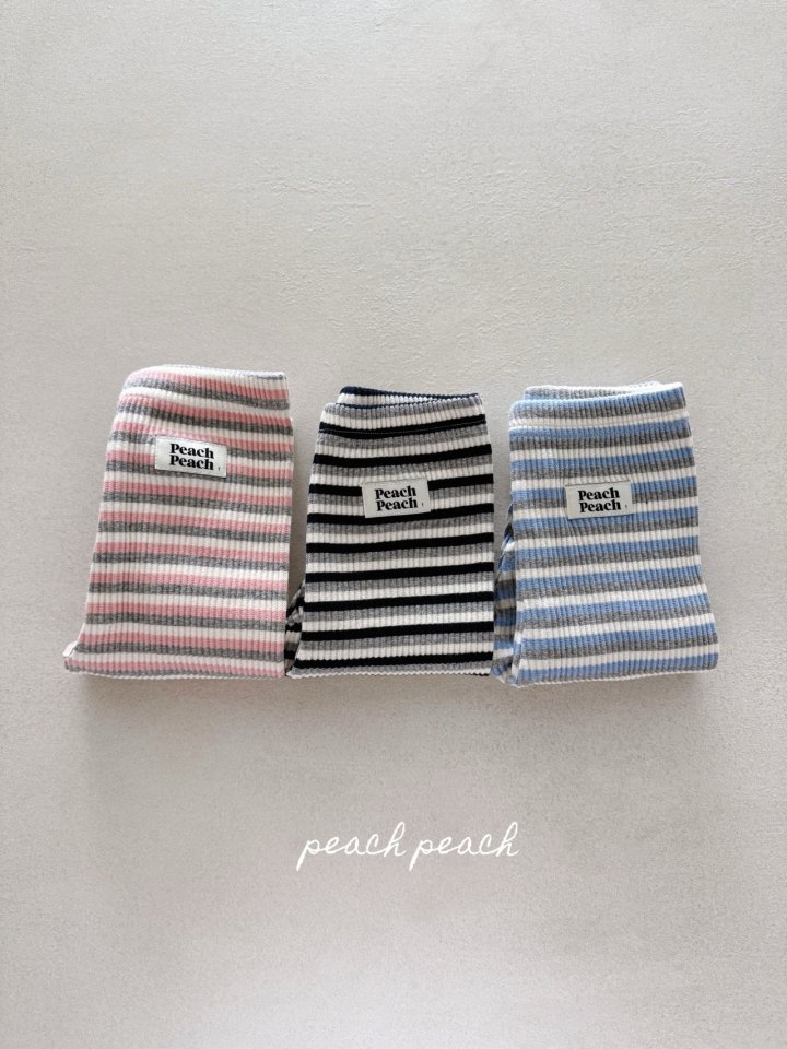 Peach Peach - Korean Children Fashion - #discoveringself - Stripe Leggings
