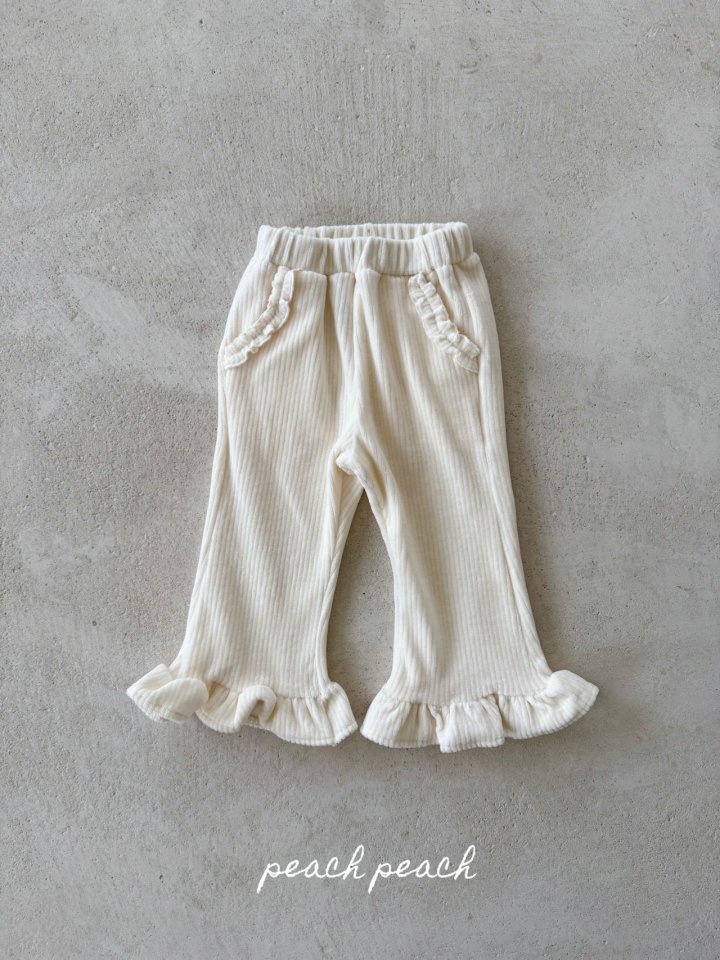 Peach Peach - Korean Children Fashion - #discoveringself - Creamy Pants - 4
