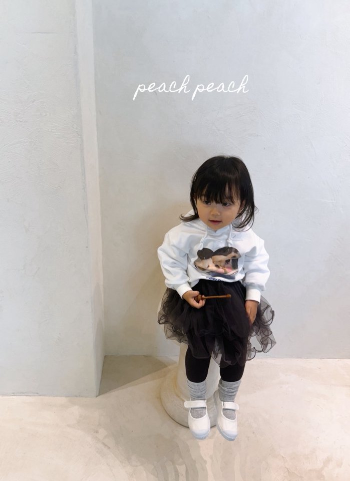 Peach Peach - Korean Children Fashion - #kidsshorts - Lovely Hoodie - 12