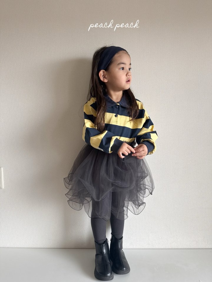 Peach Peach - Korean Children Fashion - #kidsshorts - Toasted Strawberry Tee - 10