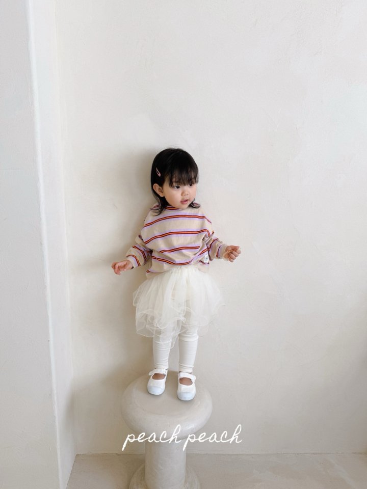 Peach Peach - Korean Children Fashion - #kidsshorts - Macaron Tee - 3