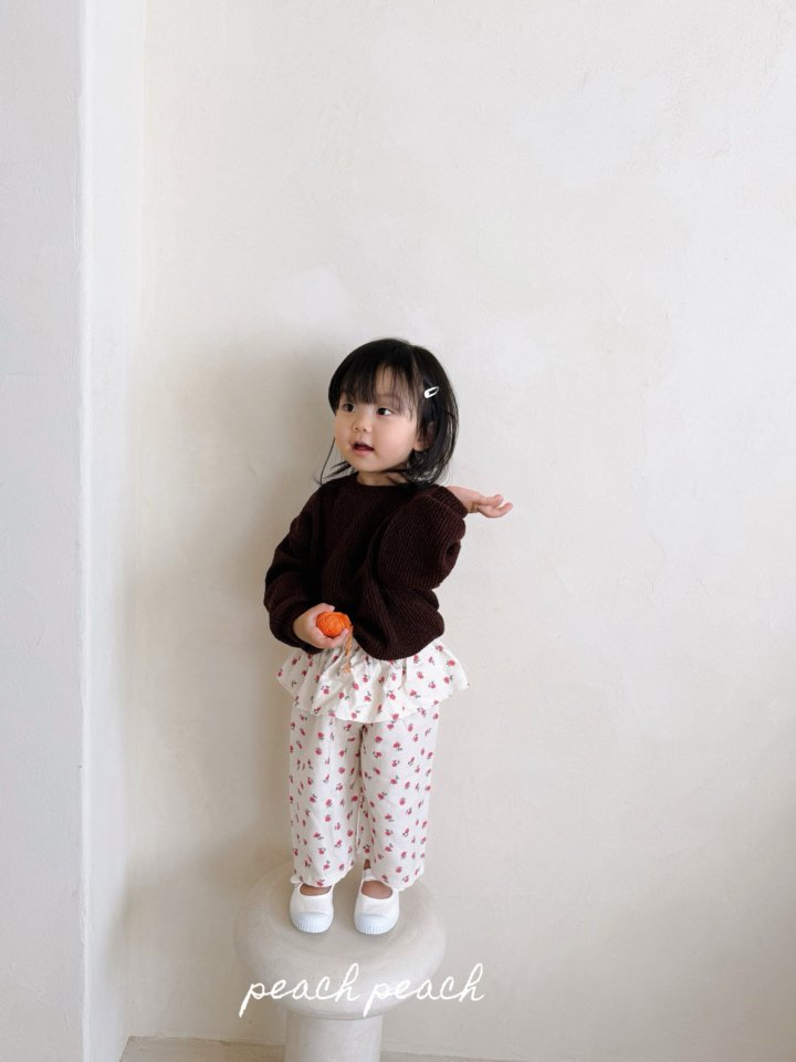 Peach Peach - Korean Children Fashion - #kidsshorts - Cozy Knit - 7