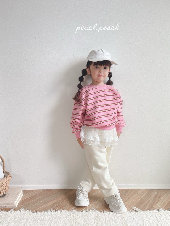 Peach Peach - Korean Children Fashion - #kidsshorts - Caramel Sweatshirt - 4