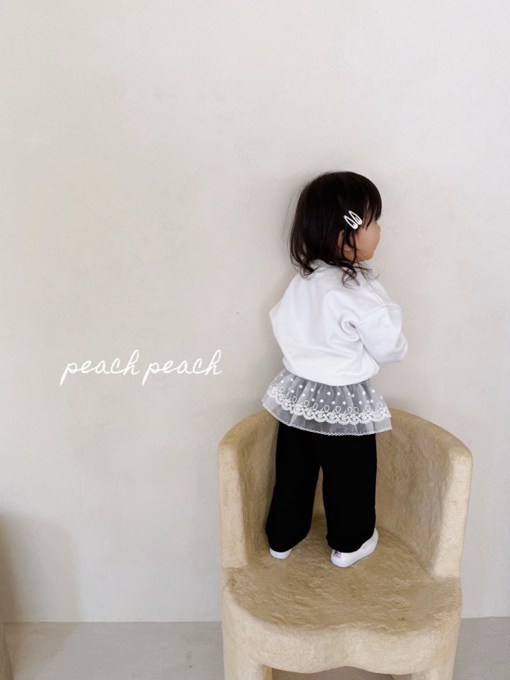 Peach Peach - Korean Children Fashion - #kidsstore - French Cat Sweatshirt - 12