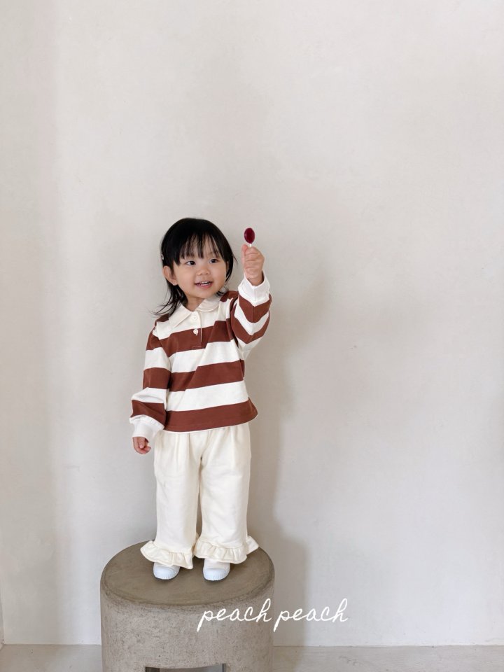 Peach Peach - Korean Children Fashion - #kidsstore - Mimi Frill Pants - 8
