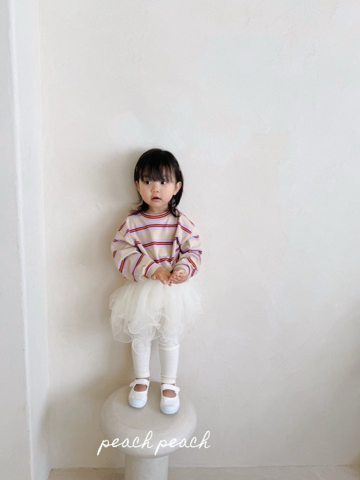 Peach Peach - Korean Children Fashion - #kidsshorts - Macaron Tee - 4