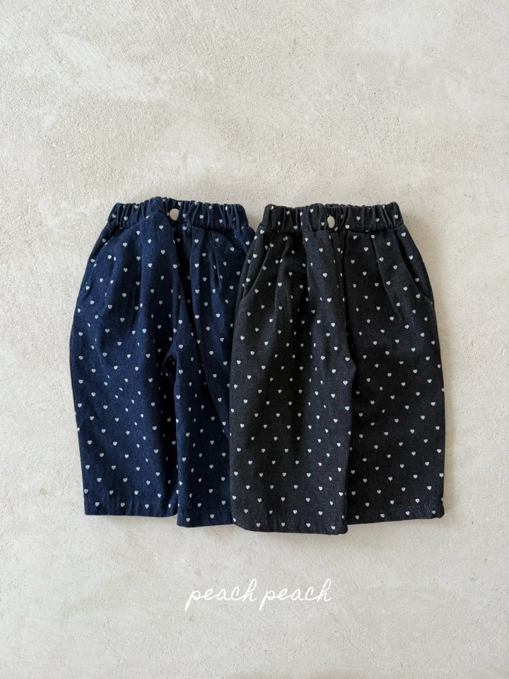 Peach Peach - Korean Children Fashion - #kidsstore - Love Is Denim Pants