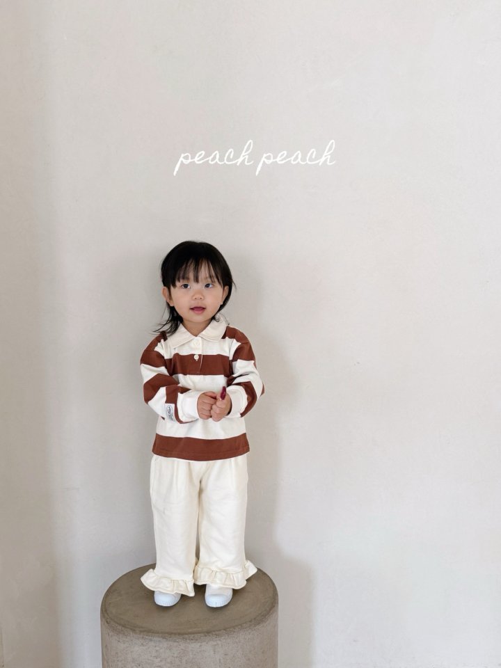 Peach Peach - Korean Children Fashion - #kidzfashiontrend - Mimi Frill Pants - 9