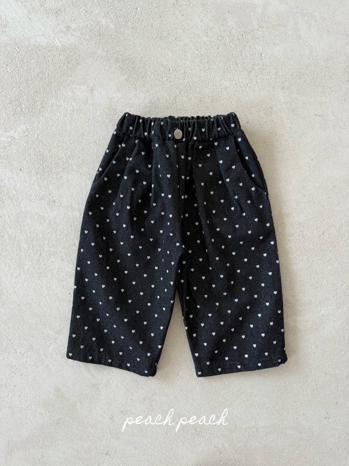Peach Peach - Korean Children Fashion - #magicofchildhood - Love Is Denim Pants - 5
