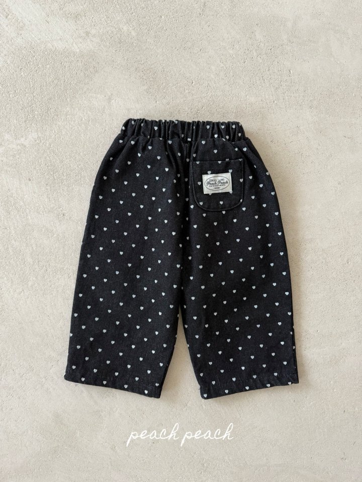 Peach Peach - Korean Children Fashion - #minifashionista - Love Is Denim Pants - 6