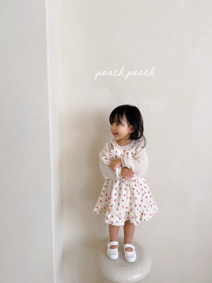Peach Peach - Korean Children Fashion - #prettylittlegirls - Rosy One-piece - 8