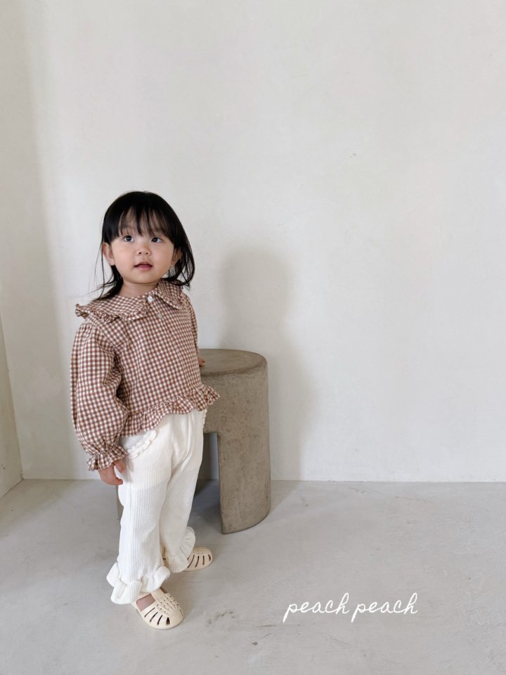 Peach Peach - Korean Children Fashion - #prettylittlegirls - Brownie Blouse - 6