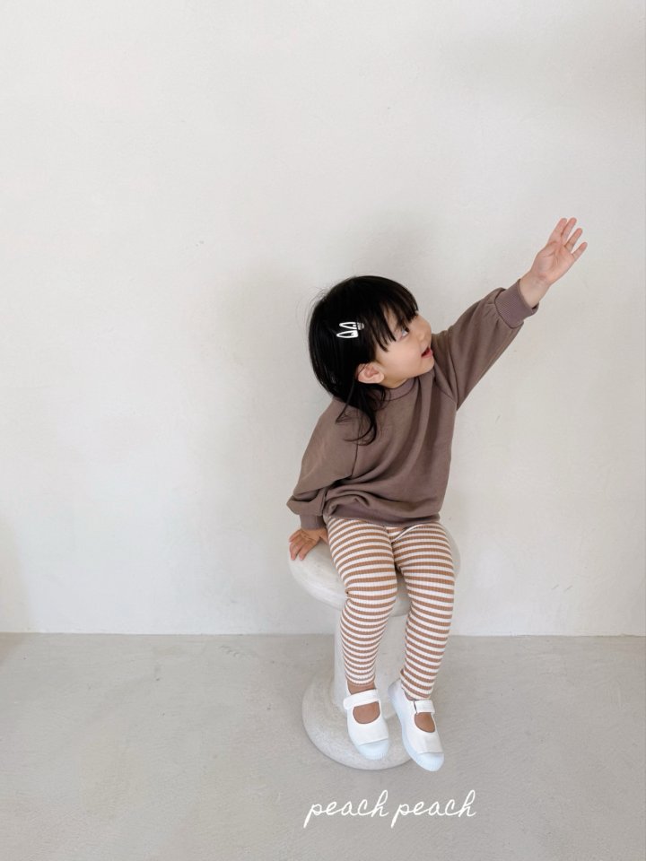 Peach Peach - Korean Children Fashion - #stylishchildhood - Mono Sweatshirt - 5