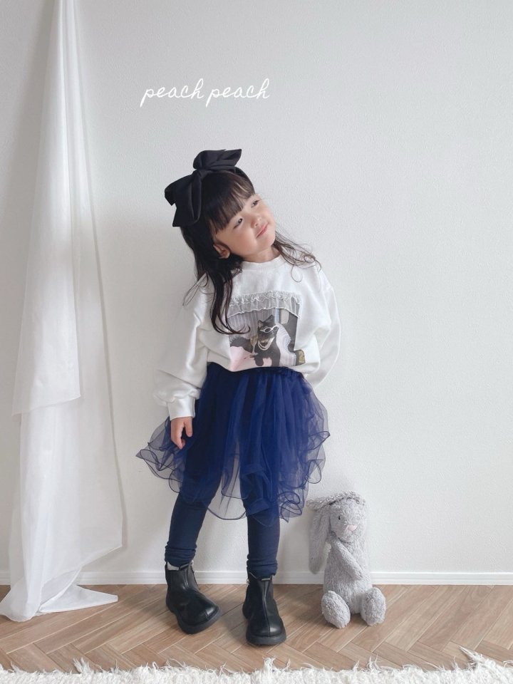 Peach Peach - Korean Children Fashion - #todddlerfashion - Classy Cat Sweatshirt - 9