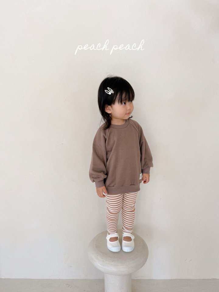 Peach Peach - Korean Children Fashion - #todddlerfashion - Mono Sweatshirt - 3