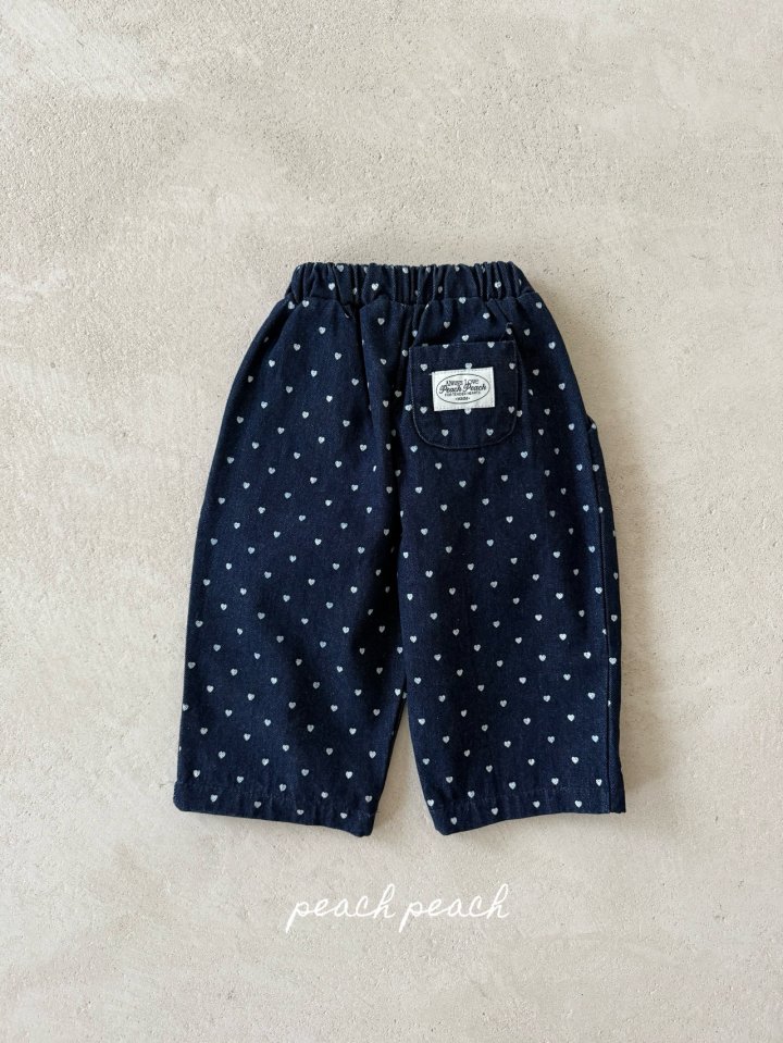Peach Peach - Korean Children Fashion - #toddlerclothing - Love Is Denim Pants - 9