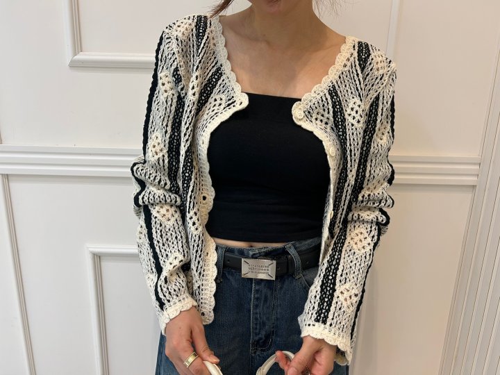 Pearls room - Korean Women Fashion - #momslook - Say Cardigan - 3