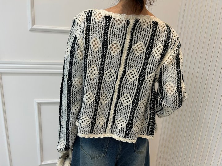 Pearls room - Korean Women Fashion - #momslook - Say Cardigan - 5